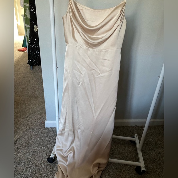 AZAZIE Champagne Bridesmaid Dress - Picture 4 of 6